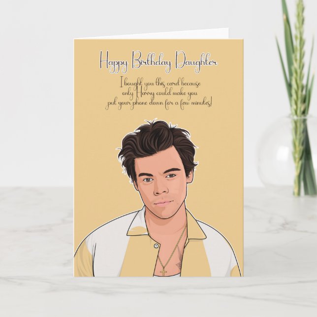 For Daughter Styles Birthday Card (Front)