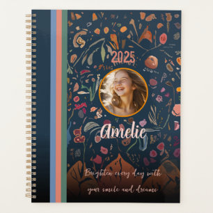 For Daughters, Abstract Floral Design Photo Planner