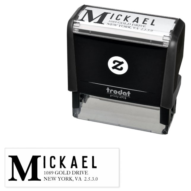 For Deposit Only Business Name  Self-inking Stamp (In Situ)