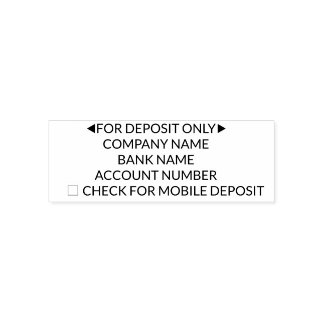 FOR DEPOSIT ONLY COMPANY STAMP (Design)