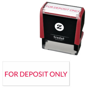 For Deposit Only Simple Banking Check Self-inking Stamp