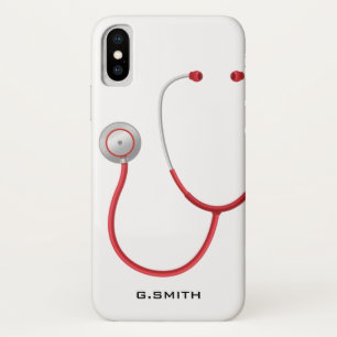 For Doctors and Nurses. Medical Stethoscope. iPhone X Case