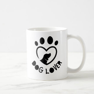 For dog lovers with the quote "Dog lover" Coffee Mug