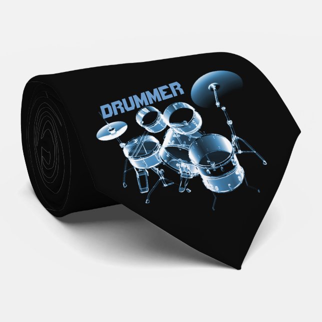 For Drummers | Personalised Gift Tie (Rolled)