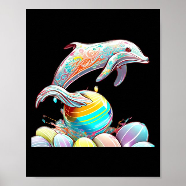 For Easter Dolphin Easter Poster (Front)