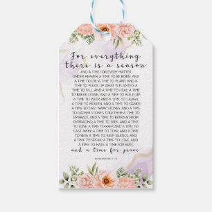 For Everything There Is, Ecclesiastes 3:1-8 Gift Tags
