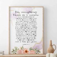 For Everything There Is, Ecclesiastes 3:1-8