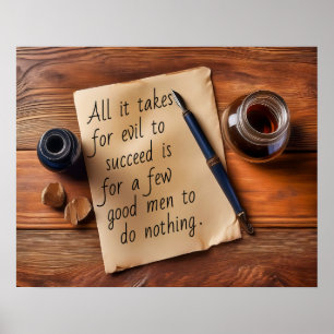FOR EVIL TO SUCCEED POSTER