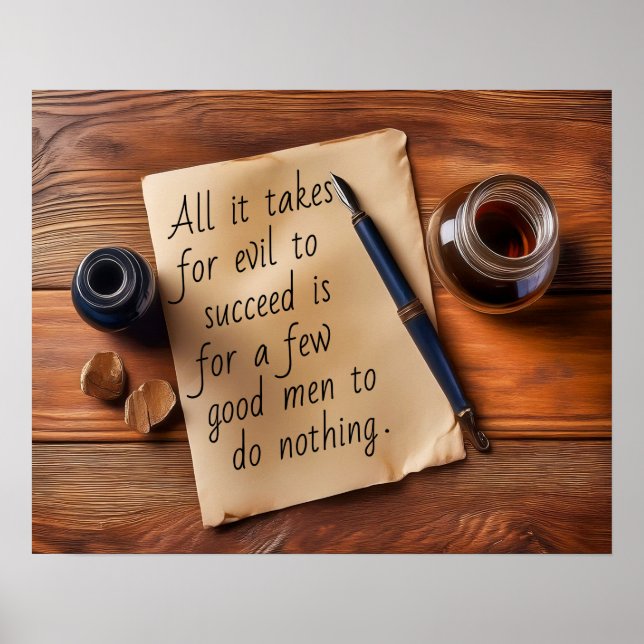 FOR EVIL TO SUCCEED POSTER (Front)