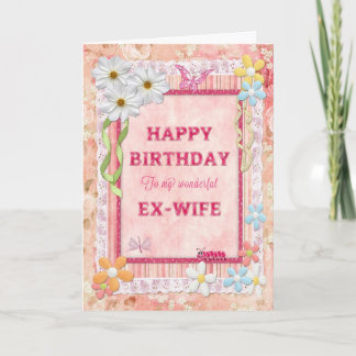 For ex-wife, craft birthday card