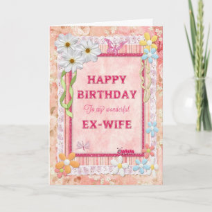 For ex-wife, craft card