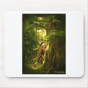 ..for faery folks live in old oaks mouse mat
