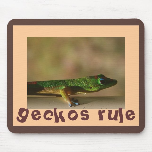 For Fans of Geckos Mouse Mat (Front)