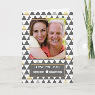 For Father on Father's Day. Custom Photo Card