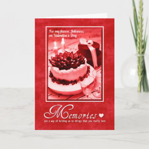 for Fiance on Valentine's Day Love and Romance Holiday Card