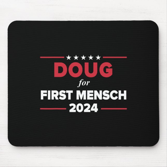 For First Mensch Kamala Doug 2024  Mouse Mat (Front)
