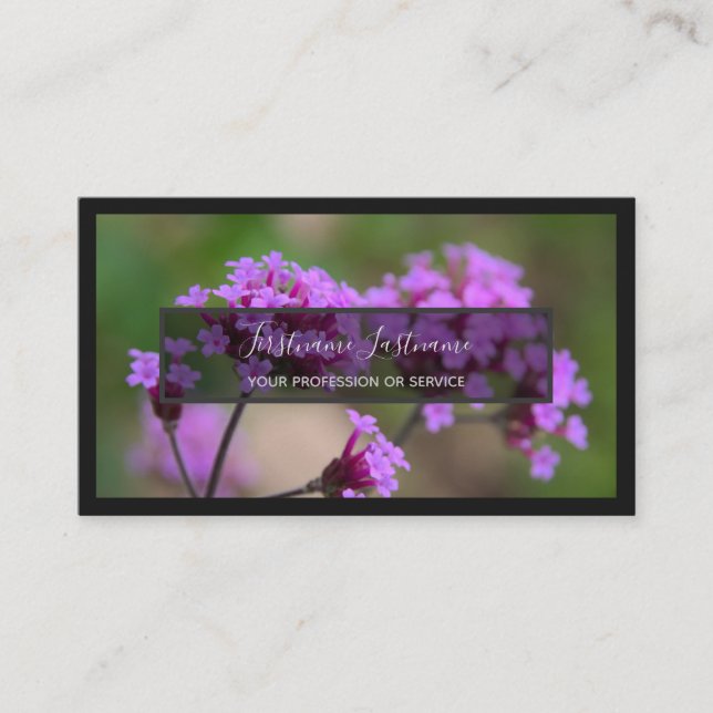 For floral experts and professional florists business card (Front)