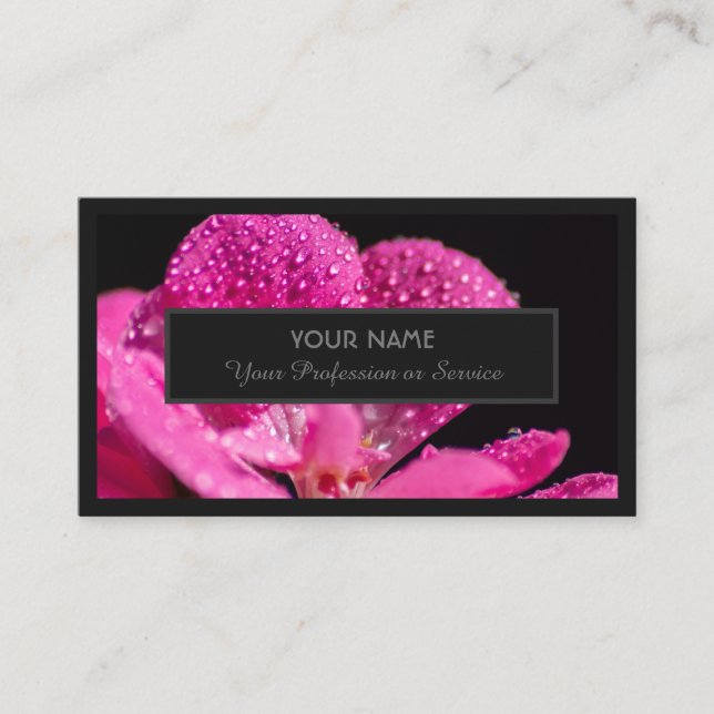 For floral experts and professional florists business card (Front)