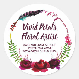For Florist Floral Artist Classic Round Sticker