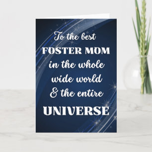 For Foster Mum Mother's Day Stellar Theme Card