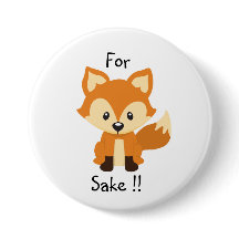 For fox sake button pin