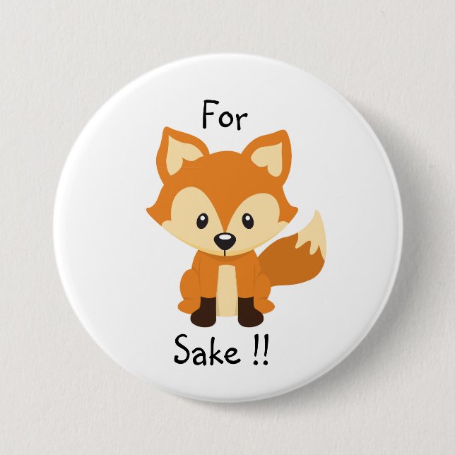 For fox sake button pin (Front)