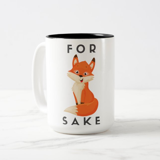For Fox Sake Mug (Front Left)