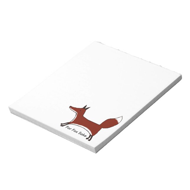 For Fox Sake Notepad (Rotated)