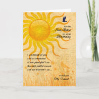for Friend Sentimental Sun Rise Birthday