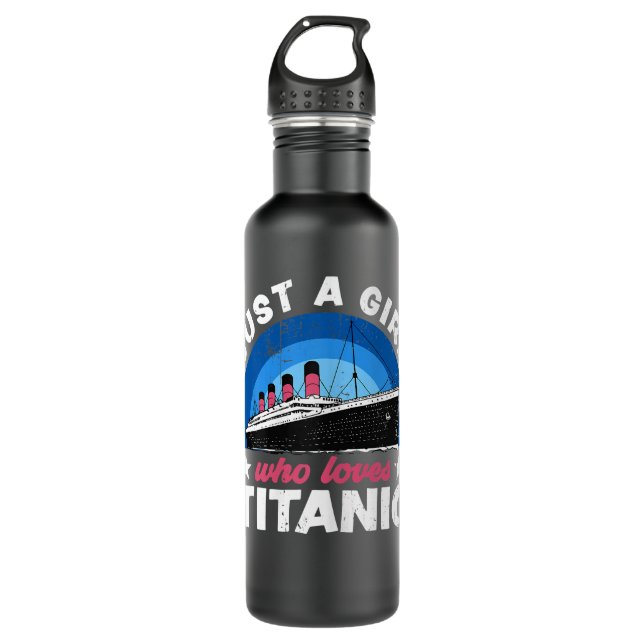 For Girls who just love the RMS Titanic  710 Ml Water Bottle (Front)
