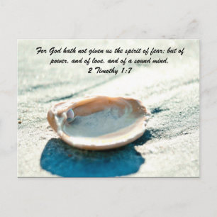 For God hath not given us the spirit of fear; but Postcard