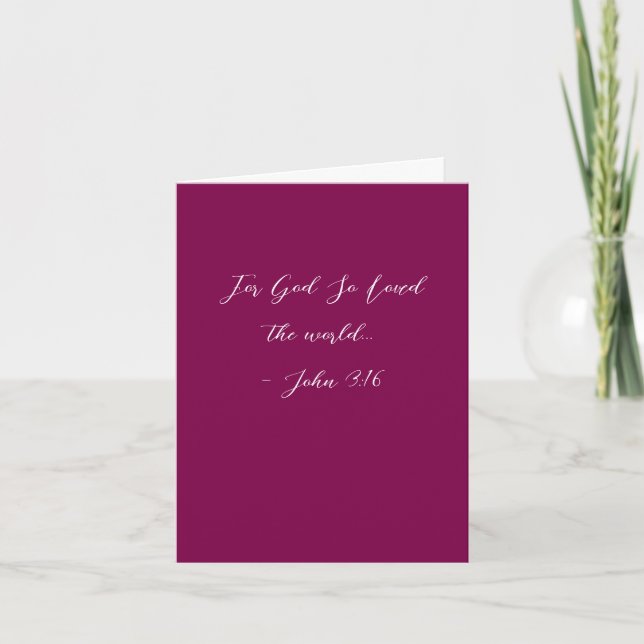 For God So Loved Holiday Card (Front)