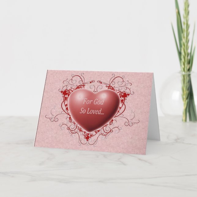 For God So Loved Holiday Card (Front)