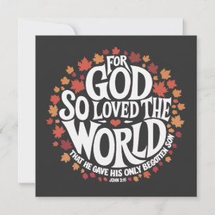For God So Loved the World