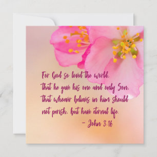 For God So Loved The World Christian Floral