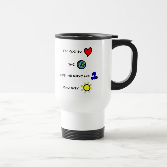 For God so Loved the World Christian travel mug (Right)
