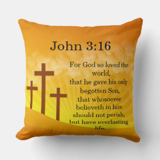 For God so Loved the World John 3:16Throw Pillow