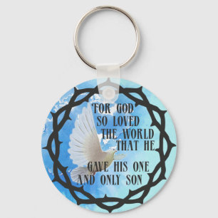 For God So Loved the World  Key Ring