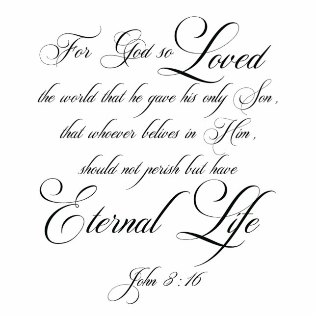 For God so loved the world magnet Photo Sculpture Magnet (Front)