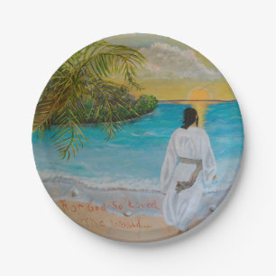 "For God So Loved The World" Paper Plates