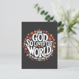 For God So Loved the World Postcard