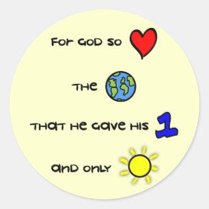 For God so Loved the World stickers