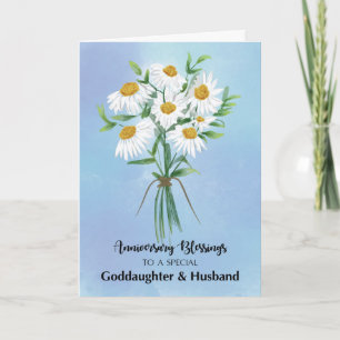 For Goddaughter and Husband Wedding Anniversary Card
