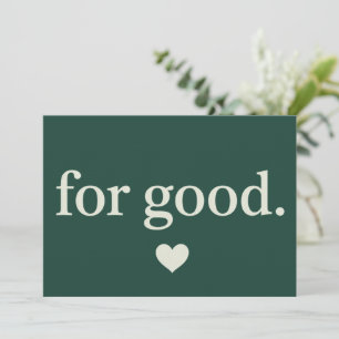 For Good Minimalist Positive Quote Aesthetic Invitation