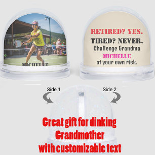 For Grandmother Pickleball best player Snow Globe