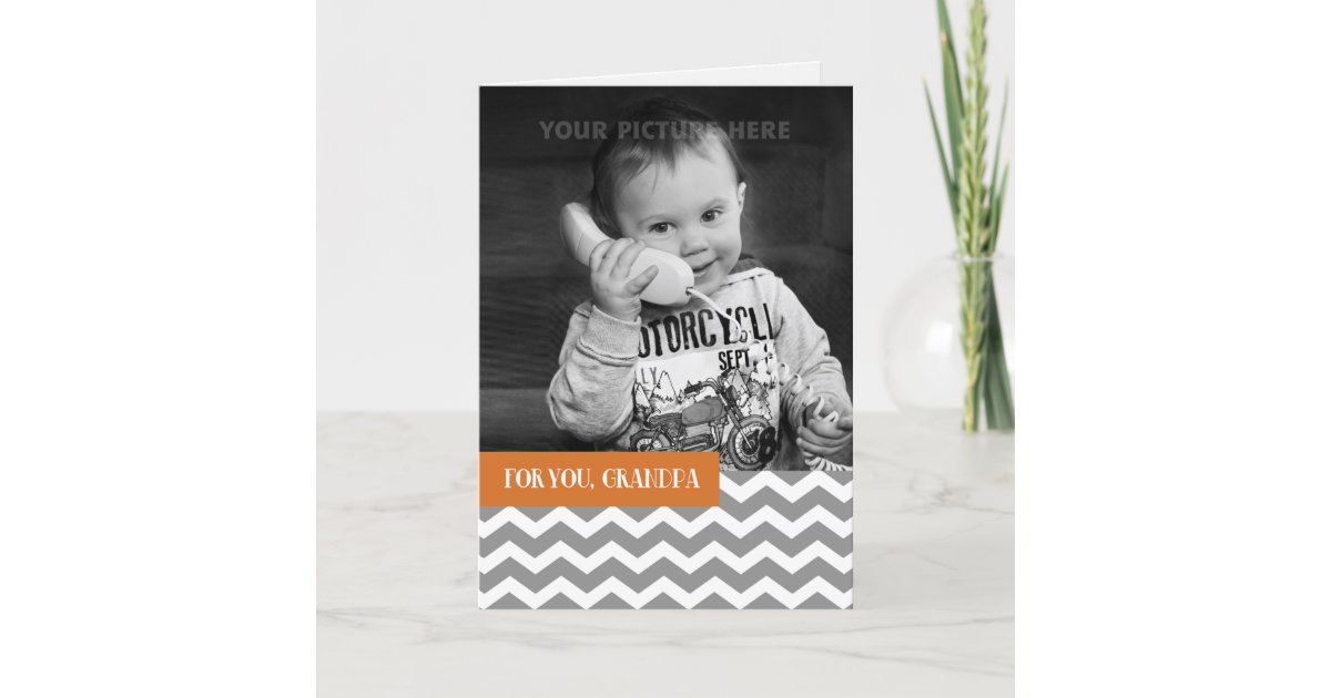 Download For Grandpa on Father's Day Custom Photo Card | Zazzle.co.uk
