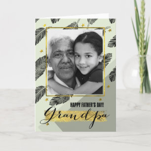 For Grandpa on Father's Day Custom Photo Cards