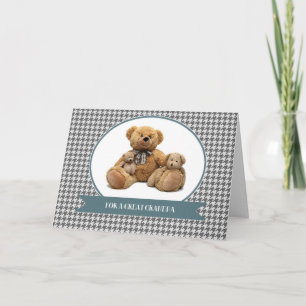 For Grandpa on Father's Day Cute Teddy Bears Card