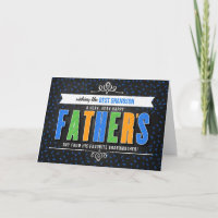 for Grandson from Grandma Typography Fathers Day