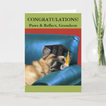 For Grandson Graduation German Shepherd Resting